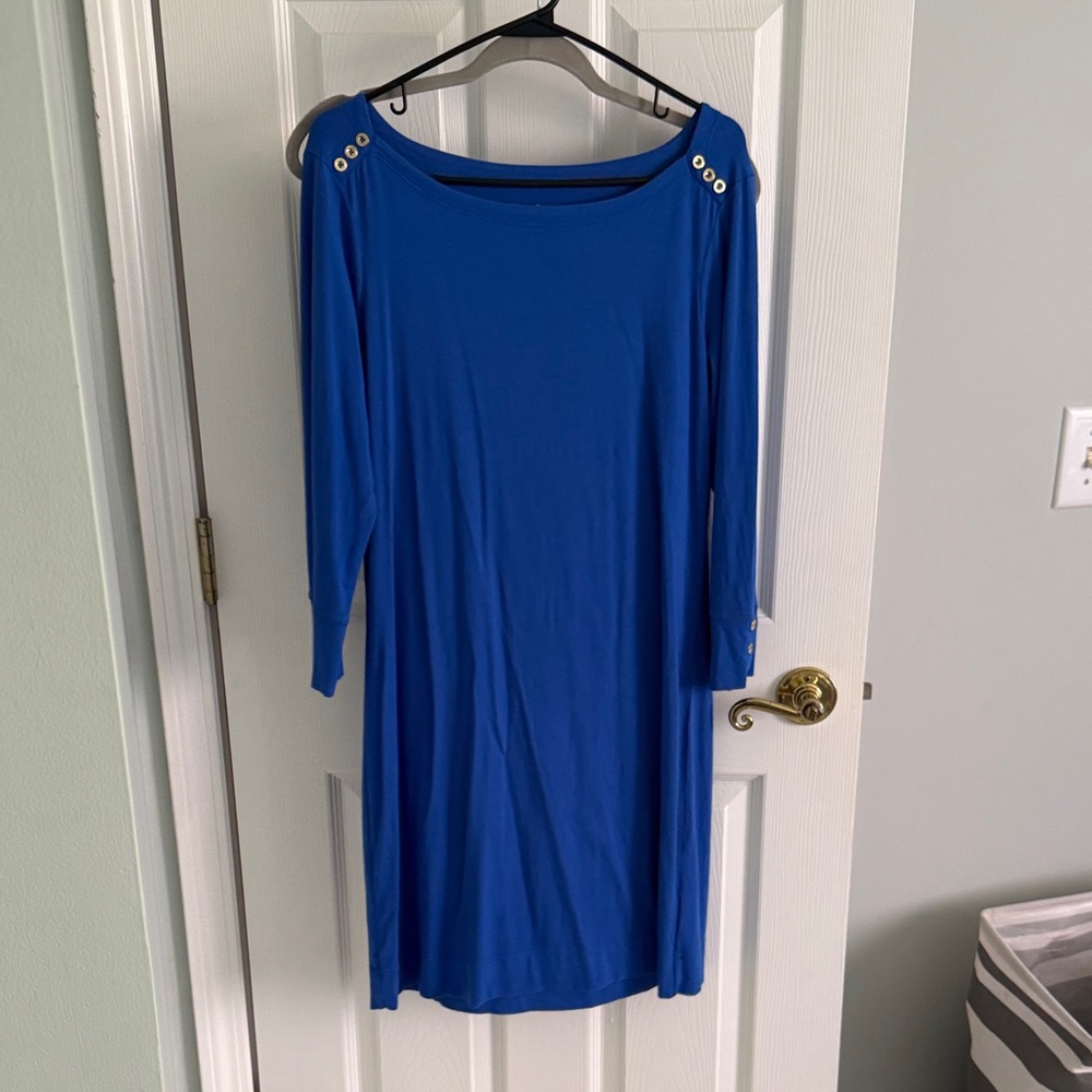 Lilly Pulitzer Royal Blue Boatneck Shift Dress